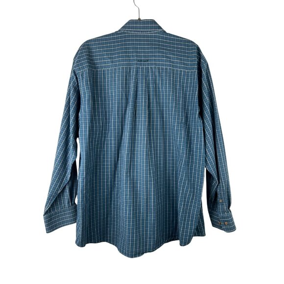 Ariat Pro Series Button Down Shirt Mens XLarge Blue Long Sleeve Check - Picture 2 of 13